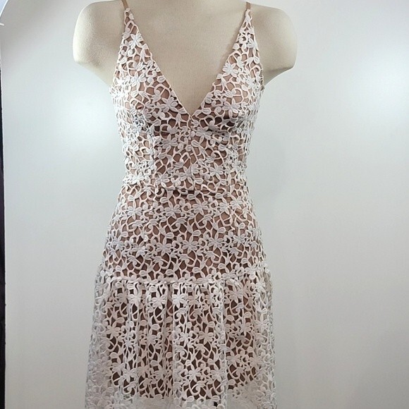 DRESS THE POPULATION Lily Lace Overlay Dress size XS - Picture 1 of 10